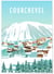 Affiche ville Courchevel | A3 : 29,7x42cm