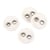 Bouton 2 trous blanc 25mm