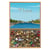 Tableau mural encadré illustration pont des Arts Paris 65x97 cm