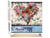Peinture par Numéro Figured'Art - Coeur de Fleurs - Kit de Loisir Créatif DIY Numéro d'Art Complet - 40x50cm toile roulée + châssis en bois à monter