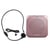 Mini Haut-Parleur Amplificateur Avec Microphone Et Radio FM Blanc Rose YONIS