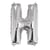 Ballon Lettre H, 40cm, 1pce. , argent