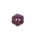 Bouton Fleur en Nacre couleur Prune