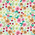 Tissu Jersey stretch fleurs Primavera sur fond Blanc cassé - Au mètre