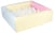 Piscine à balles carrée avec 300 balles – rose, bleu, jaune (pastel)/blanc - Velinda