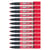 Lot de 12 marqueurs peinture permanents pointe ogive 2 mm - PENTEL - Rouge - MMP20
