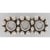 MégaCréa - Perle métal Barette diviseur 3 rangs Argenté (lot de 10)