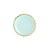 6 Assiettes Baby Menthe/Or