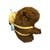Peluche sac à dos abeille 20cm Capybara Mercier