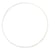 5 cercles en métal blanc - Ø 20 cm