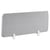 Séparateur de Bureau Gris Clair en PET Acoustique Recouvert de Tissu 120 x 40 cm avec Pinces de Fixation