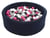 Piscine à balles Aire de jeu + 200 balles bleu marine noir, blanc, rose,gris - Velinda