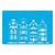 Pochoir plastique souple réutilisable 18,5 x 14,5 cm Fabrika Decoru MAISON NEIGE 241