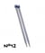 Aiguilles à Tricoter de 40cm en plastique n°6,5 à n°20 - Distrifil taille n°12
