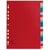 Intercalaires imprimés alphabétiques PP couleurs 12/100 AZ - A4 - Couleurs assorties - x 20 - Exacompta