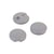 Lot de 3 boutons rond simple gris cendre 18mm