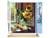 Peinture par Numéro Figured'Art - Tournesols et Pomme devant la Fenêtre - Kit de Loisir Créatif DIY Numéro d'Art Complet - 40x50cm toile roulée + châssis en bois à monter