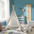 SoBuy OSS03 Tipi Enfant Tente pour Enfant avec Tapis De Sol Indian Teepee Tente de Jeu