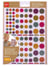 Gommettes nature kraft couleurs assorties 6 feuilles