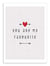 Affiche - You are my favorite - Orara Studio