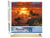 Peinture par Numéro Figured'Art - Lion au coucher de soleil - Kit de Loisir Créatif DIY Numéro d'Art Complet - 40x50cm toile roulée + châssis en bois à monter