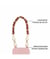Dragonne ou anse courte Chic sac ou pochette - 30 x 1 cm - DRAEGER Doré et simili marron