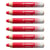 Crayon marqueur STABILO MARKdry - Rouge - Lot de 6