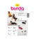 Patron Burda 7752 Idée Creative Manteau pour chien taille n°S-M-L