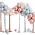 Kit Arche de 95 Ballons Métalliques - Rose Gold Argent et Ivoire