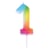 Bougie multicolore - chiffre 1