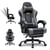 Fauteuil gaming ergonomique - GTPLAYER - noir/gris avec repose-pieds