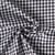 Tissu Coton Tartan Ecossais Lurex Noir sur fond Blanc