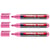 Lot de 3 marqueurs permanents pointe ronde 1,5-3 mm - EDDING 300 - Rose