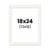 Passe-partout - Blanc cassé - 18x24cm - Photo 13x18cm - Pour cadre - Encadrement