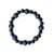 Bracelet Onyx Perles rondes 8 mm et Perles bois teinté noir 1 cm - Omsaé