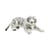 Hansa Peluche Géante Tigre Blanc Couche 100cmL - Hansa Peluches Géantes