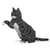 Chat Tigré gris foncé qui donne la patte | JEKCA | 14 ans et +