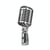 Microphone Vintage Style Haute Sensibilité Pour Scène et Performance Argent YONIS
