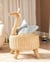 Panier de Rangement en Rotin Ton Clair 33 x 35 cm en Forme de Girafe pour Chambre d'Enfant Corbeille à Jouets Intérieur Polyvalent et Ludique