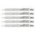 Lot de 5 porte-mines PENTEL GRAPHGEAR 500 - 0,5 mm - Argent - Corps plastique