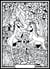 Tableau velours a colorier Deux Poulains Sericolor