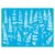 Pochoir plastique souple réutilisable 18,5 x 14,5 cm Fabrika Decoru LAVANDE 388