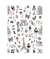 Tissu coton enduit j'aime Paris de 160 cm de largeur J AIME PARIS BLANC vendu par 50 cm