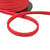 Bobine 20m double cordon chevrons 10mm rouge