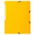 Chemise à élastique sans rabat carte lustrée 400gm2 - A4 - Jaune - x 25 - Exacompta