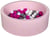 Piscine à balles Aire de jeu + 150 balles rose blanc,rose,gris - Velinda
