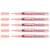 Lot de 5 marqueurs peinture brillante EDDING 751 - pointe balle 1-2 mm - rose pastel