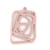 2 Pendentifs rectangle spirale - 31*22mm - Vieux rose
