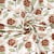 Tissu Sweat léger French Terry Eden fleuri sur fond Ecru