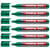 Lot de 6 marqueurs permanents pointe ronde 1,5-3 mm - EDDING - Vert - 300